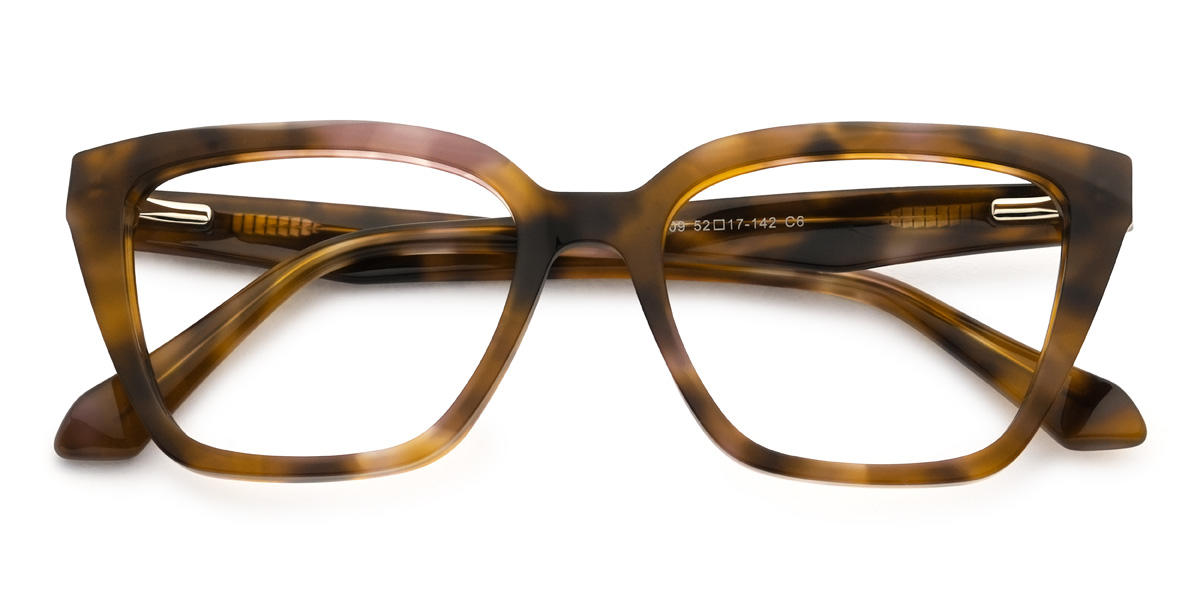 Rosa Braun Schildpatt Advika Brille - Cat Eye Glasses