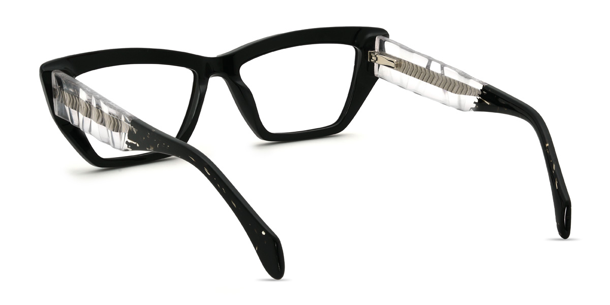 Black Mattie Glasses - Cat Eye Glasses