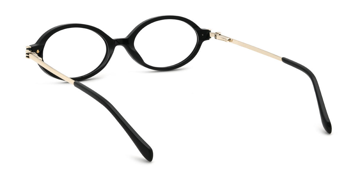Black Seraphina Glasses - Oval Glasses