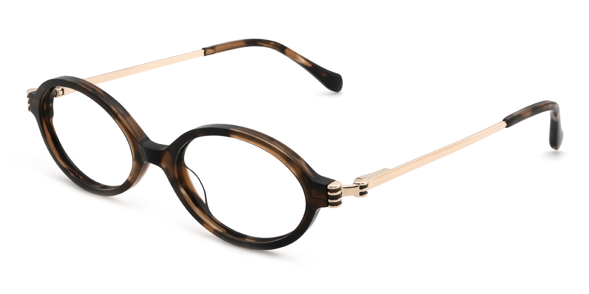 Tortoiseshell Seraphina Glasses - Oval Glasses