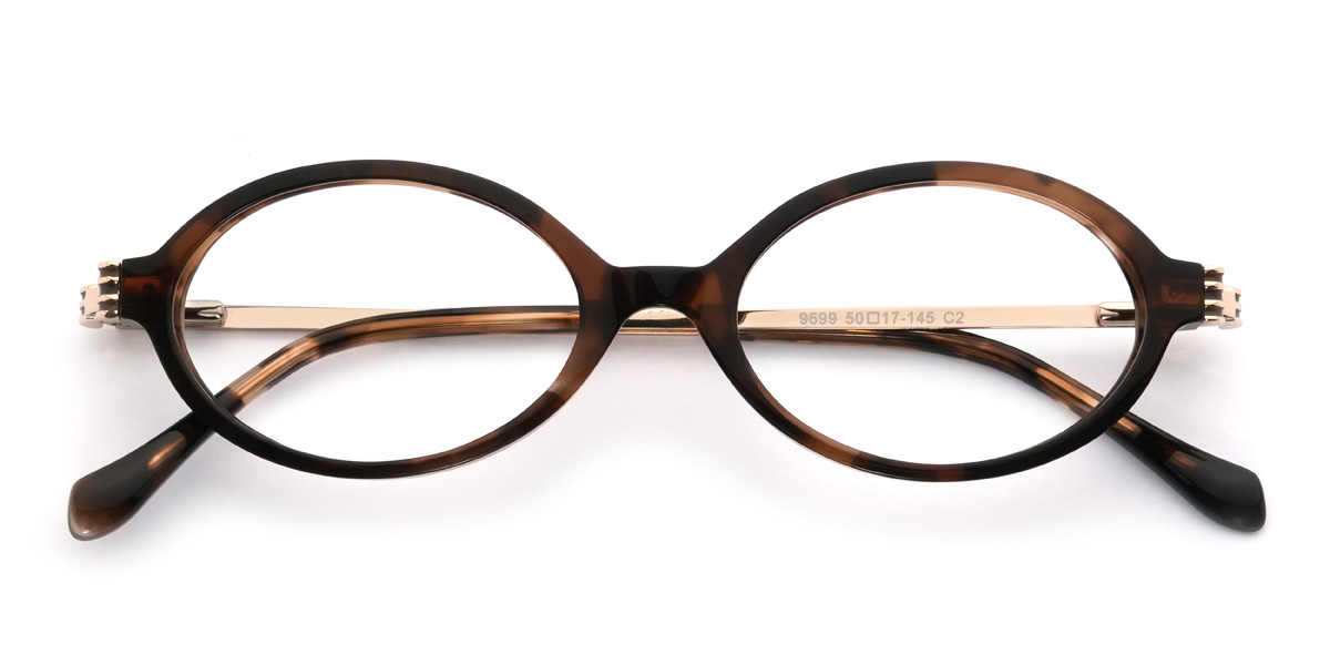 Tortoiseshell Seraphina Glasses - Oval Glasses