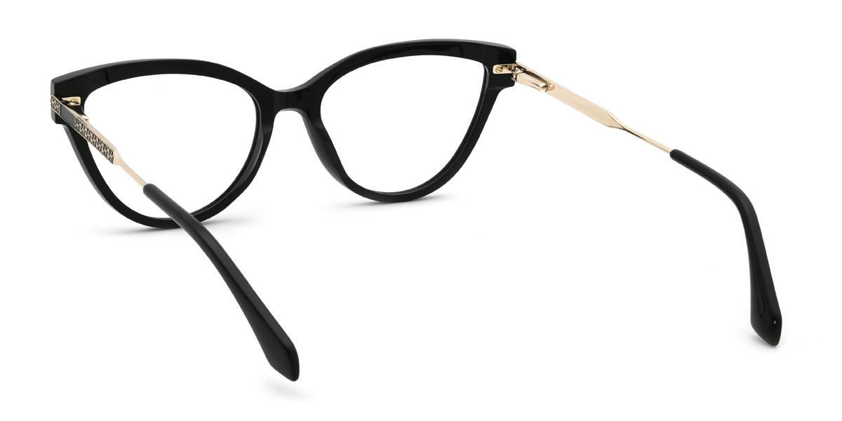 Black Soraya Glasses - Cat Eye Glasses