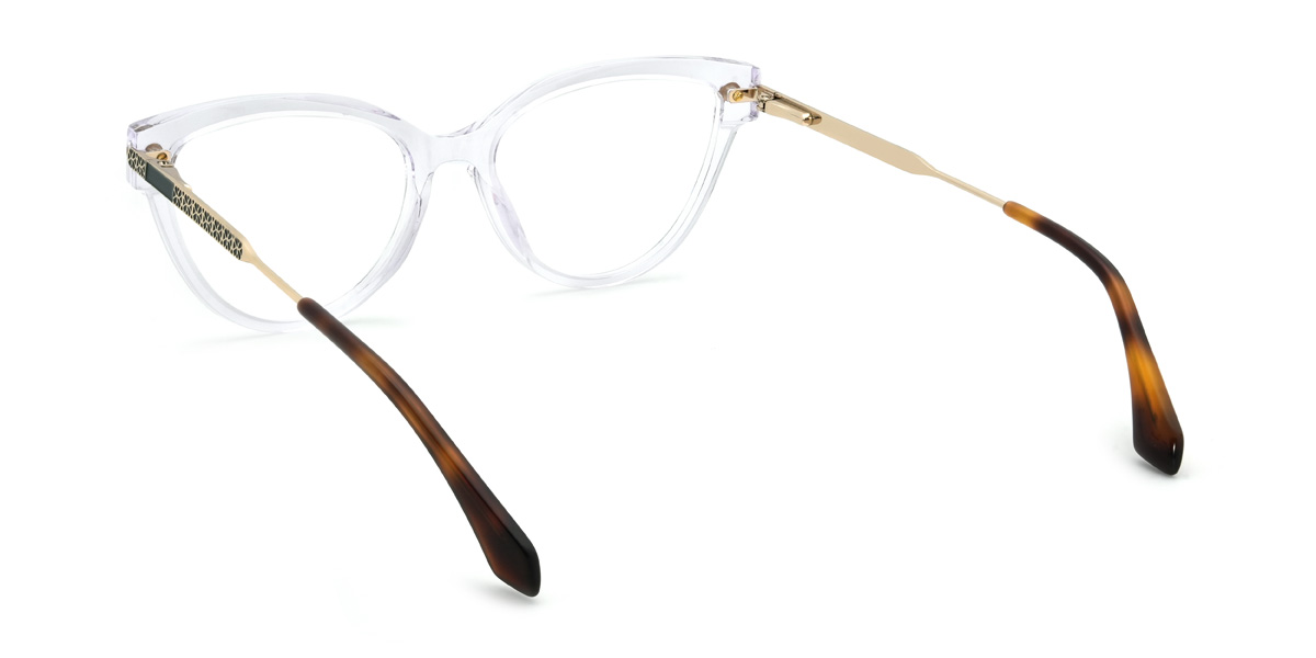 Clear Purple Soraya Glasses - Cat Eye Glasses