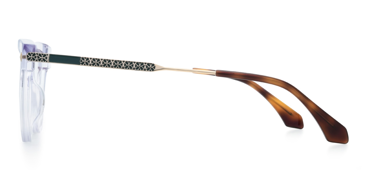 Clear Purple Soraya Glasses - Cat Eye Glasses