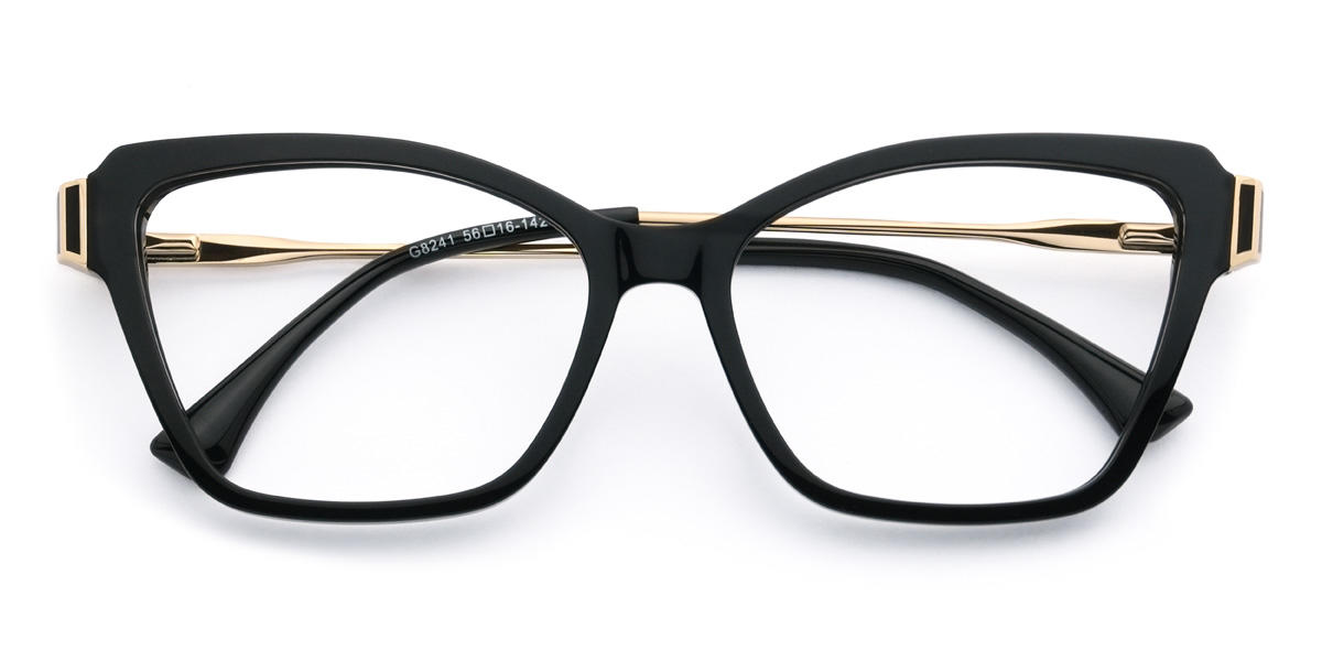 Black Roselyn Glasses - Cat Eye Glasses