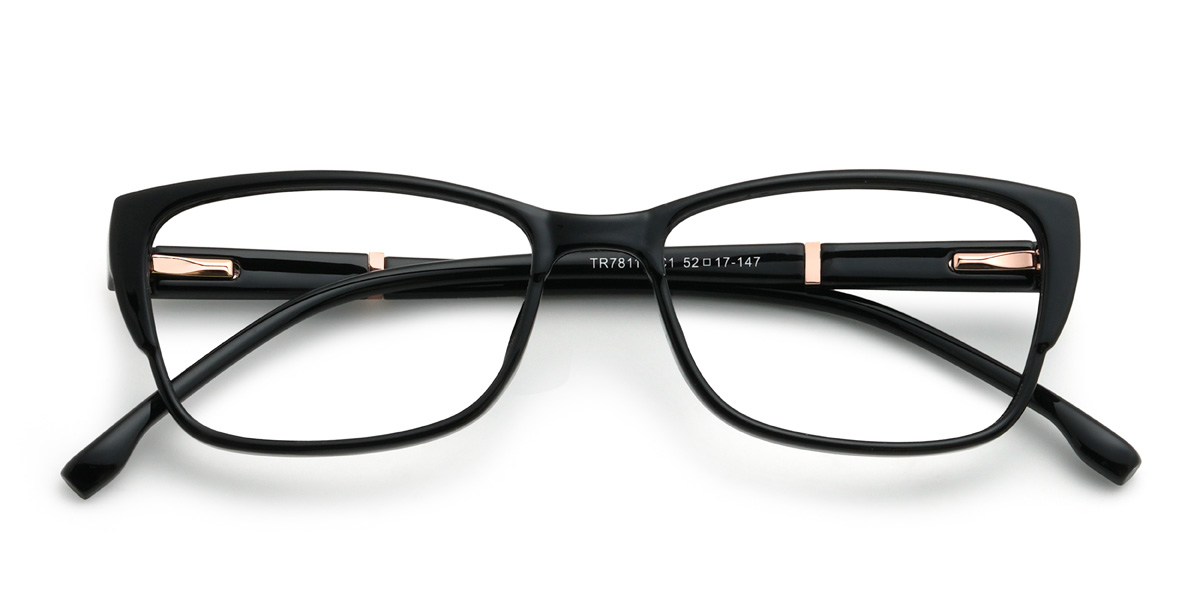 Black Achilles Glasses - Rectangle Glasses