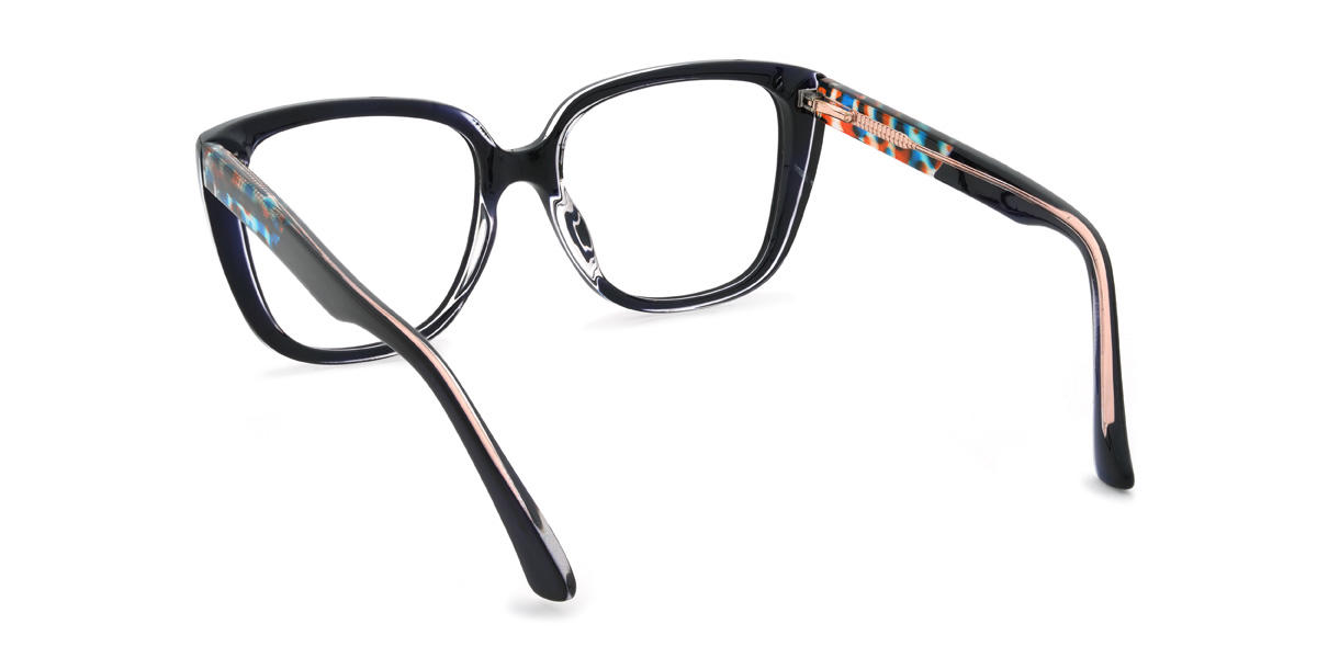 Navy Lamar Glasses - Square Glasses