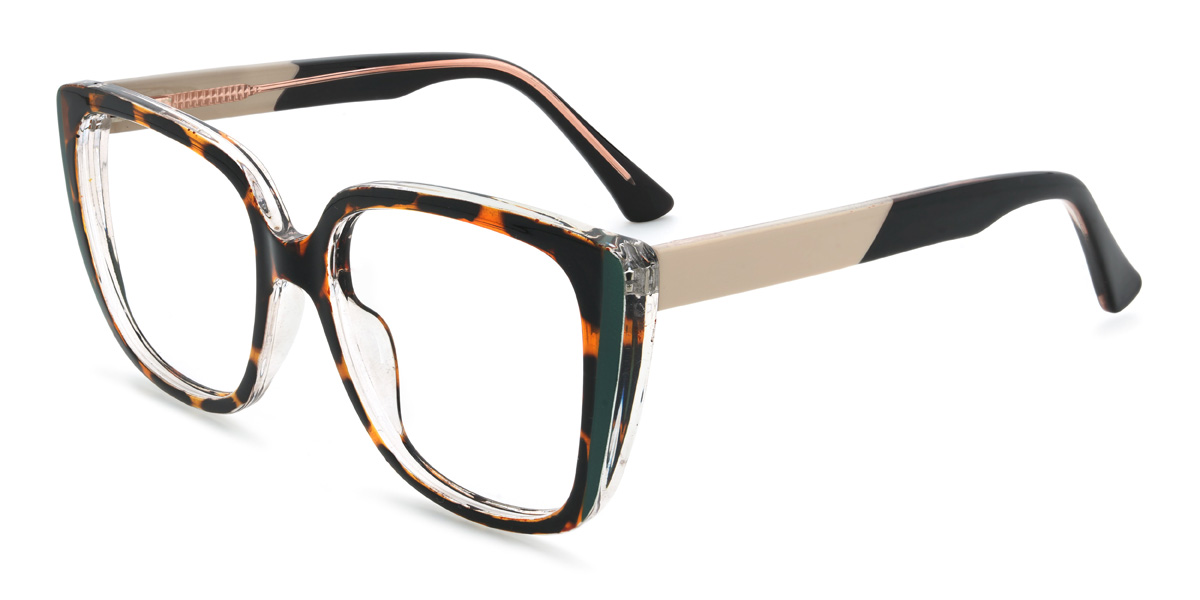 Tortoiseshell Lamar Glasses - Square Glasses