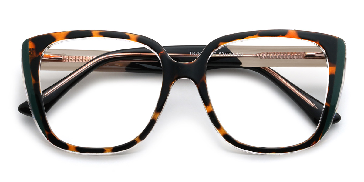 Tortoiseshell Lamar Glasses - Square Glasses