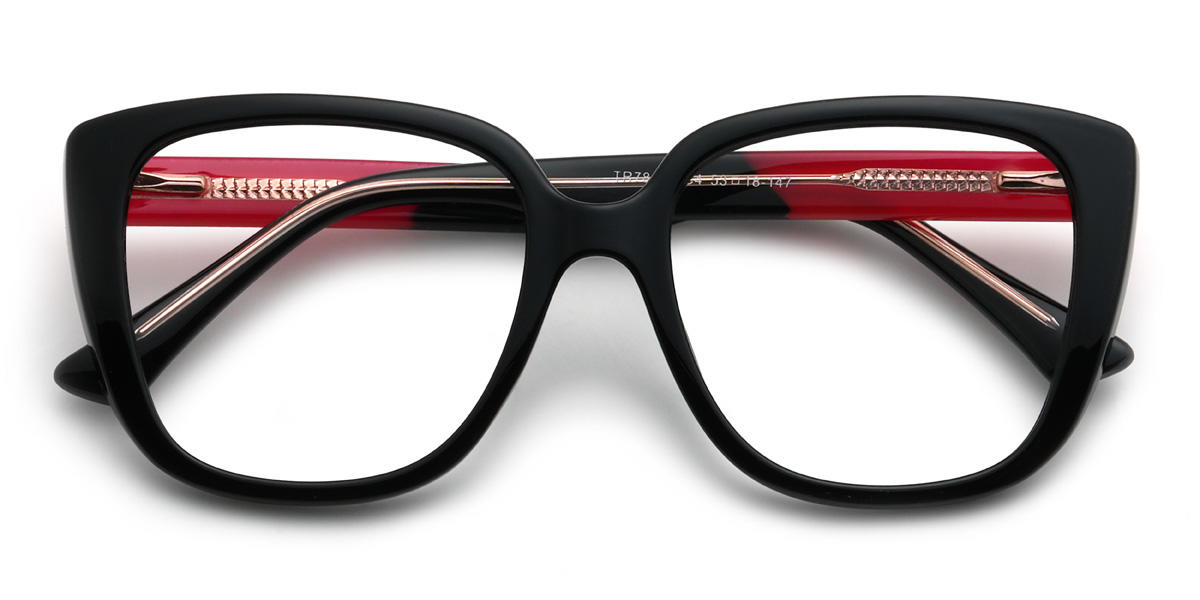 Schwarz Lamar Brille - Square Glasses