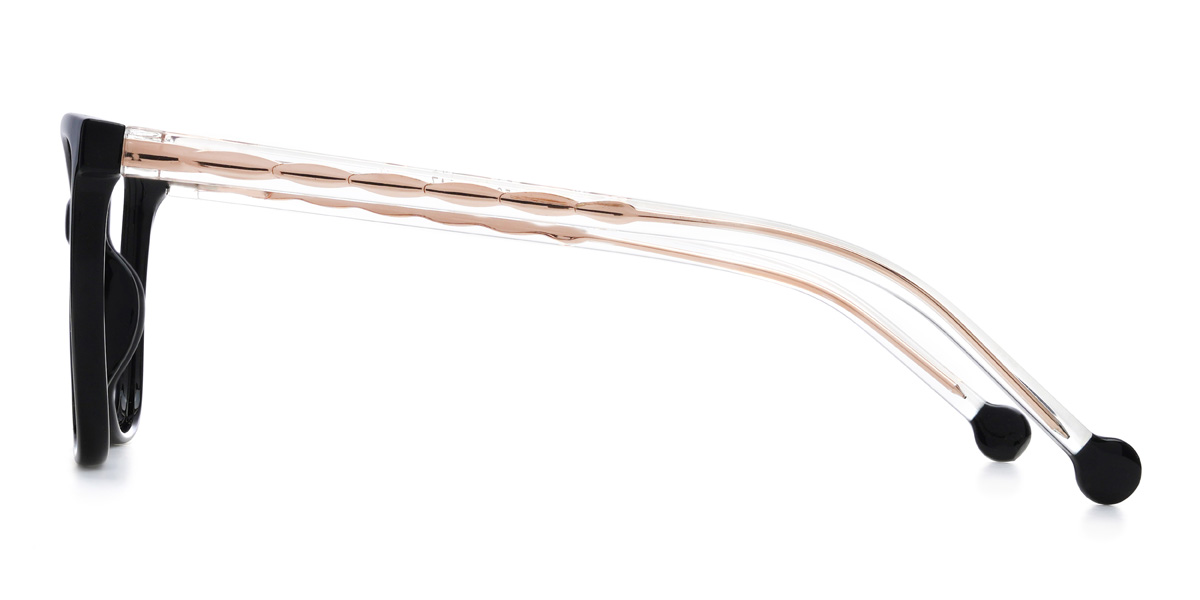 Black Aaira Glasses - Cat Eye Glasses