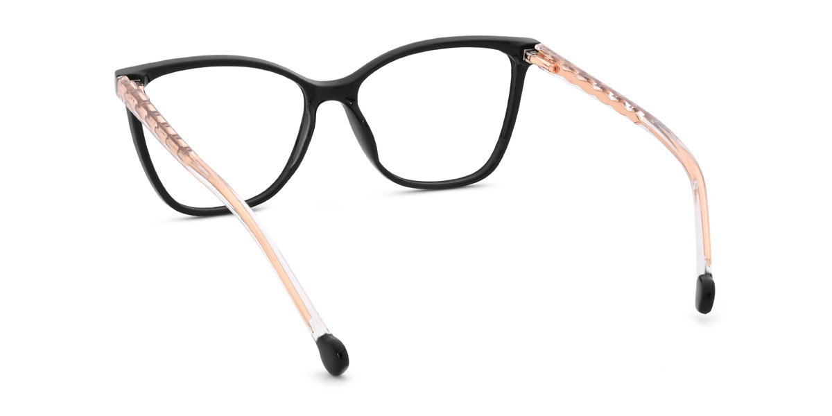Black Aaira Glasses - Cat Eye Glasses