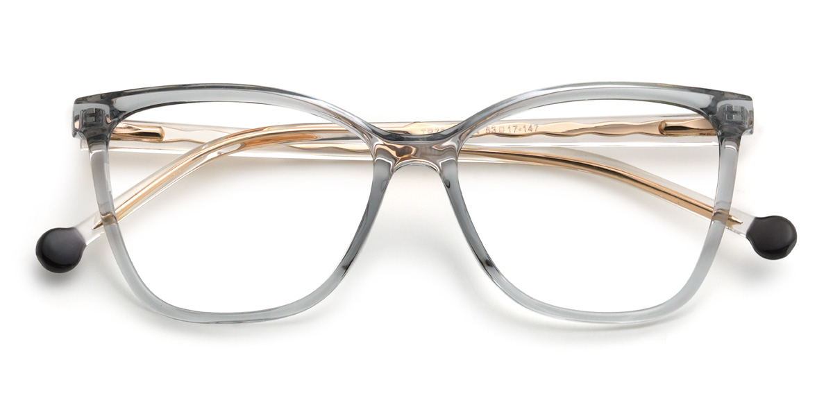 Clear Grey Aaira Glasses - Cat Eye Glasses