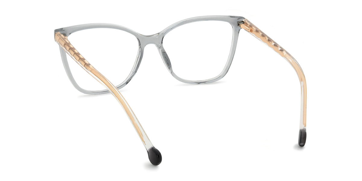 Clear Grey Aaira Glasses - Cat Eye Glasses