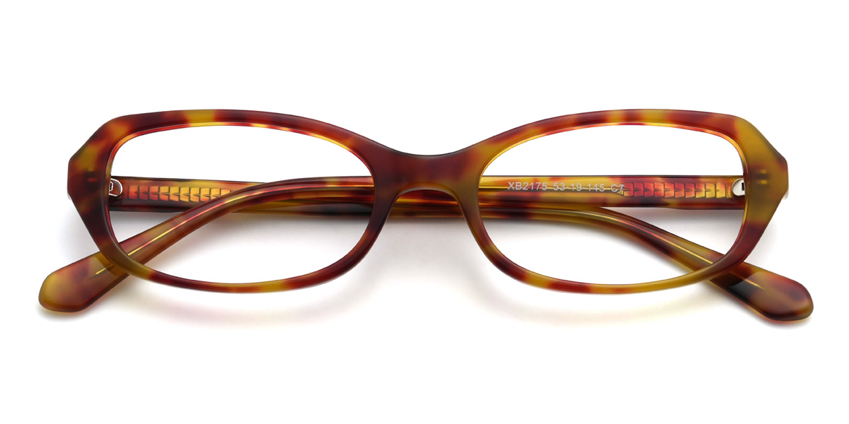 Rot Grün Schildpatt Bernardo Brille - Rectangle Glasses