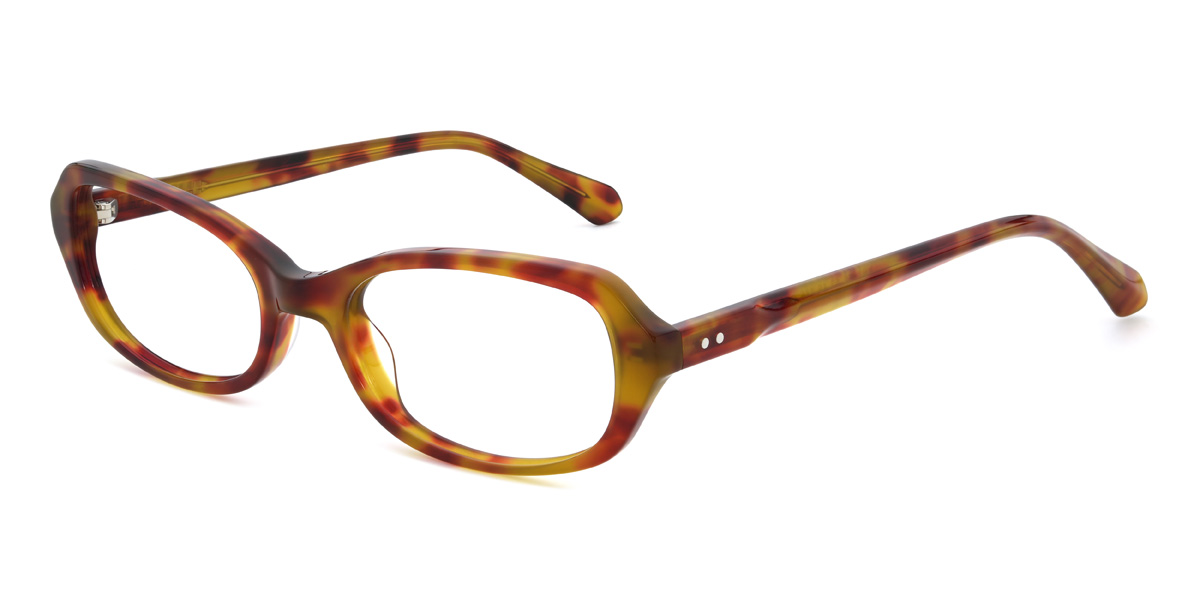 Rot Grün Schildpatt Bernardo Brille - Rectangle Glasses