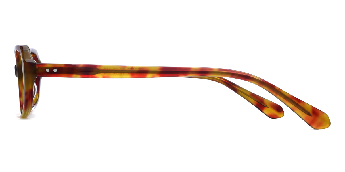 Rot Grün Schildpatt Bernardo Brille - Rectangle Glasses