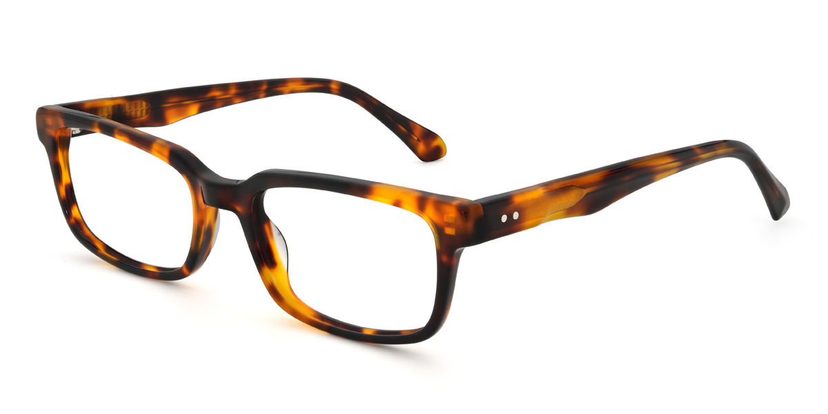 Tortoiseshell Micaiah Glasses - Rectangle Glasses