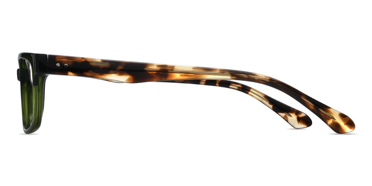 Green Micaiah Glasses - Rectangle Glasses