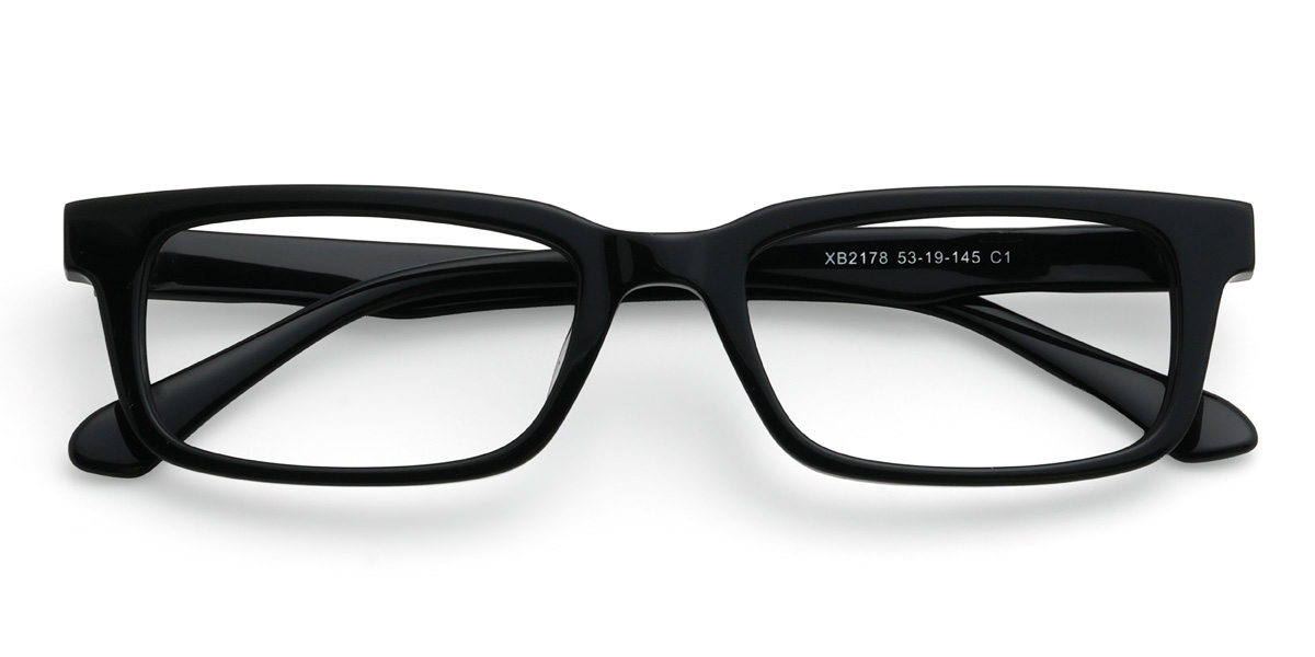 Black Zaira Glasses - Rectangle Glasses