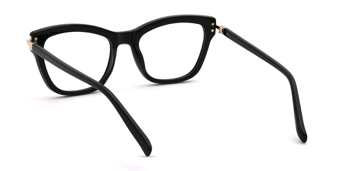 Black Giulia Glasses - Cat Eye Glasses