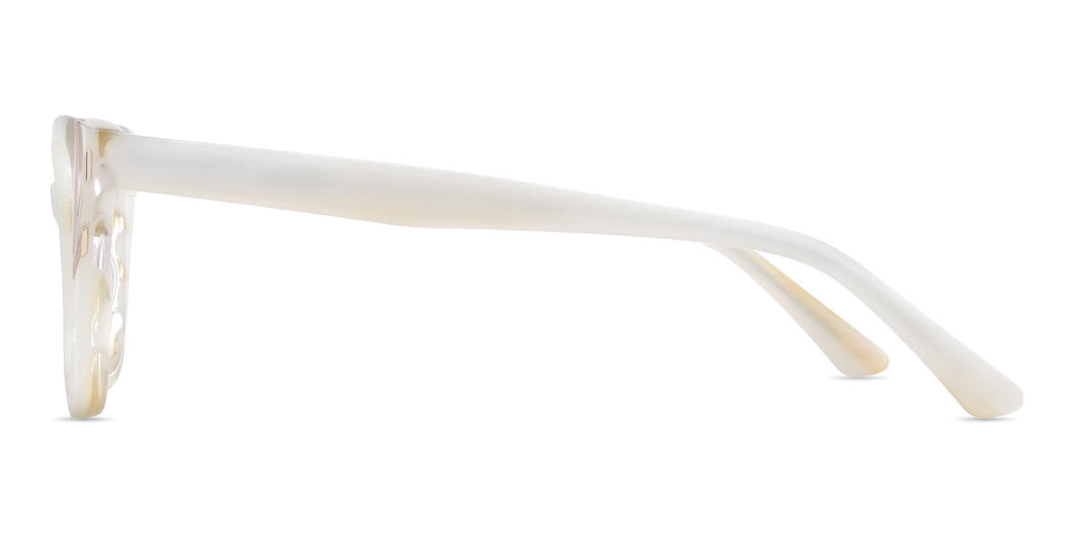 Cream Luisa Glasses - Cat Eye Glasses