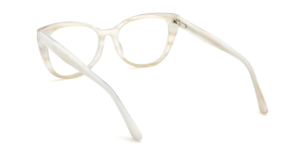 Cream Luisa Glasses - Cat Eye Glasses