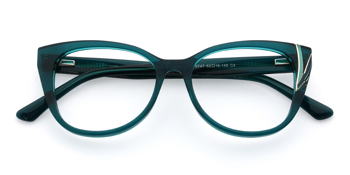 Cyan Luisa Glasses - Cat Eye Glasses