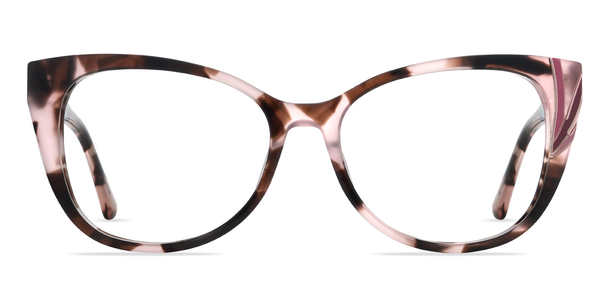 Rózsaszín Teknőcpáncél Luisa - Cat Eye Glasses