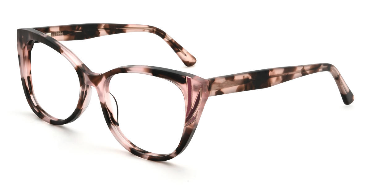 Rózsaszín Teknőcpáncél Luisa Szemüveg - Cat Eye Glasses