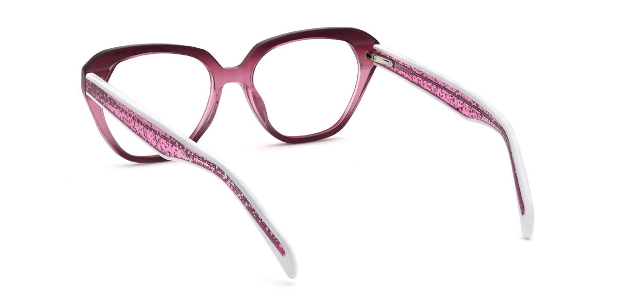 Rouge violacé Kyleigh Lunettes - Cat Eye Glasses