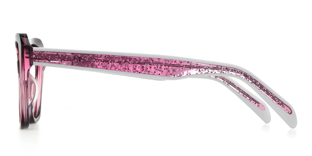 Rouge violacé Kyleigh Lunettes - Cat Eye Glasses