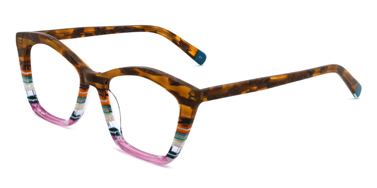 Teknőspáncél Többszínű Zarah Szemüveg - Cat Eye Glasses