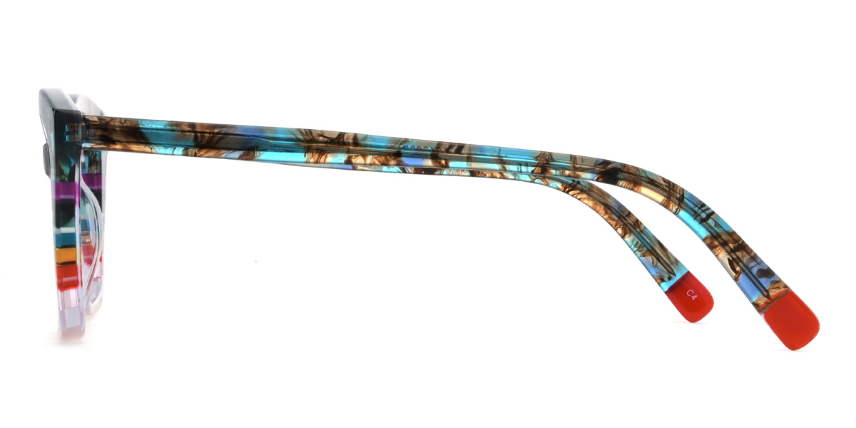 Émaillé multicolore Zarah Lunettes - Cat Eye Glasses