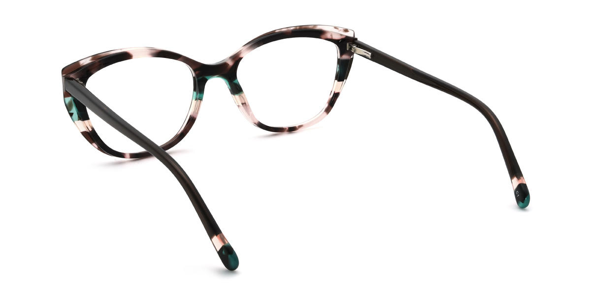 Pink Brown Tortoiseshell Blaise Glasses - Oval Glasses
