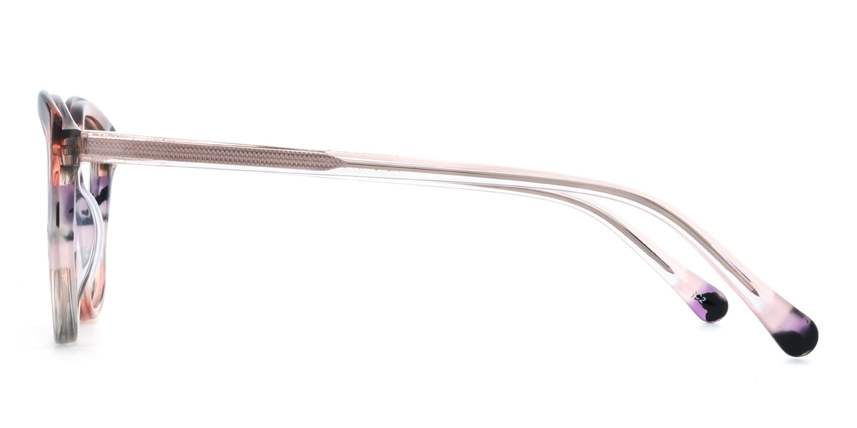 Pink Purple Tortoiseshell Blaise Glasses - Oval Glasses