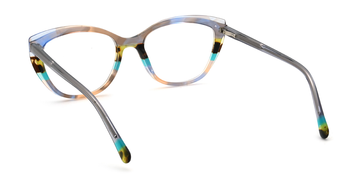 Rózsaszín lila Blaise Szemüveg - Oval Glasses