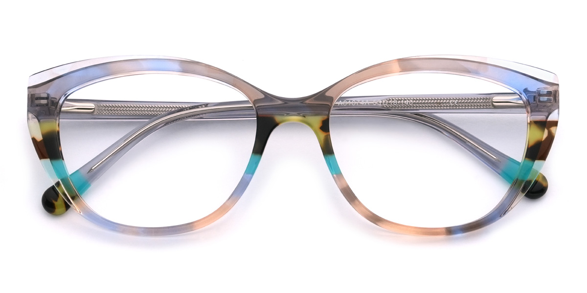 Rózsaszín lila Blaise Szemüveg - Oval Glasses