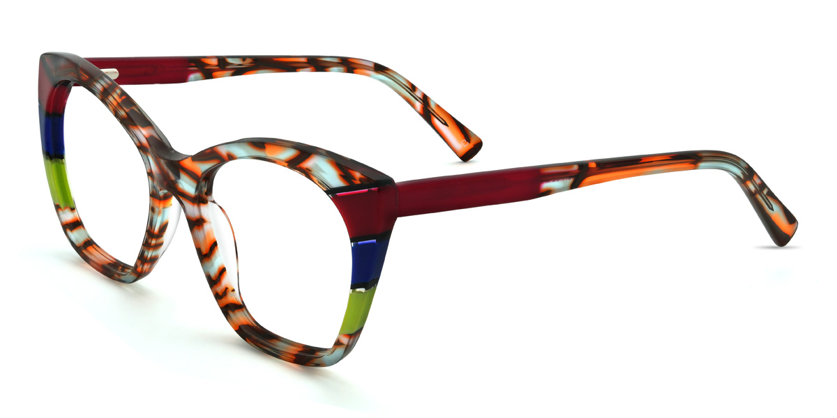 Tiger Stripe Madalyn Glasses - Cat Eye Glasses
