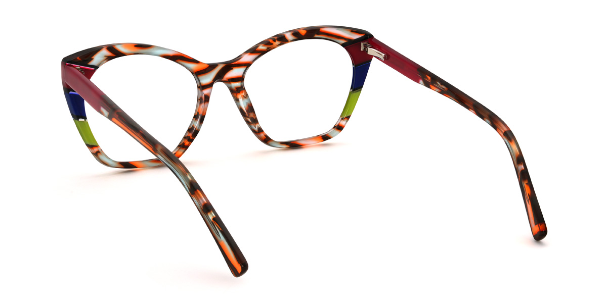 Tiger Stripe Madalyn Glasses - Cat Eye Glasses