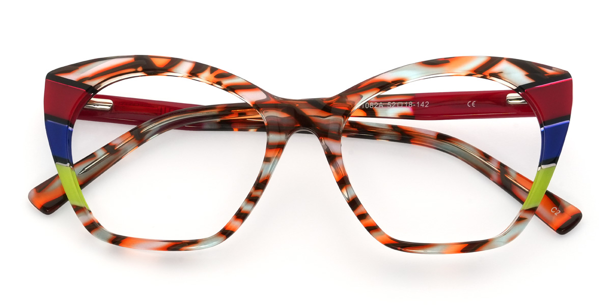 Tiger Stripe Madalyn Glasses - Cat Eye Glasses