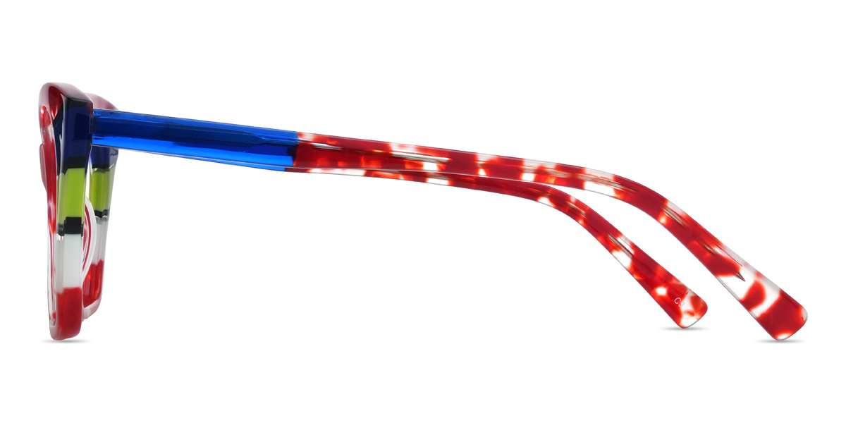 Écaille de tortue rouge Madalyn Lunettes - Cat Eye Glasses
