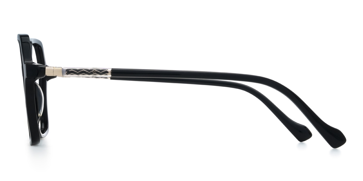 Black Leena Glasses - Square Glasses