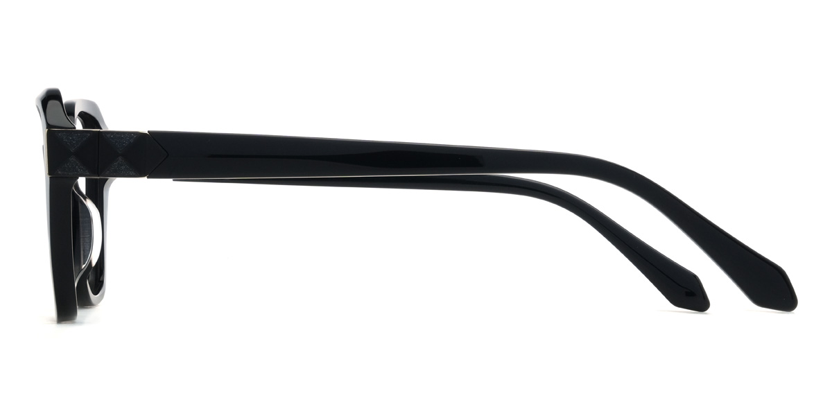 Black Asaiah Glasses - Rectangle Glasses