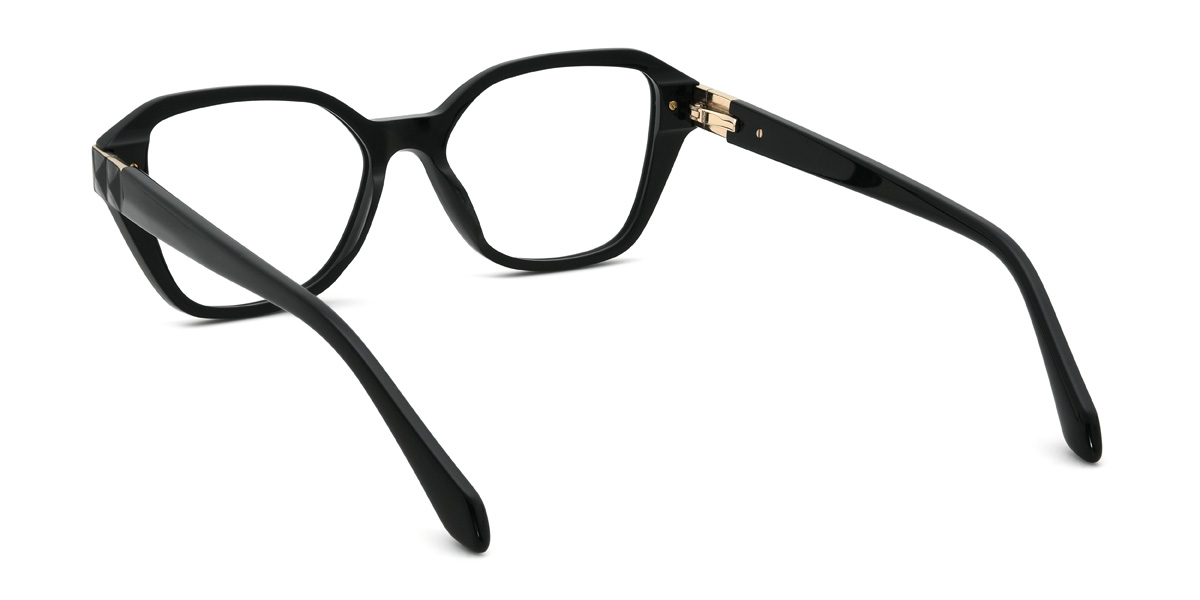 Black Asaiah Glasses - Rectangle Glasses