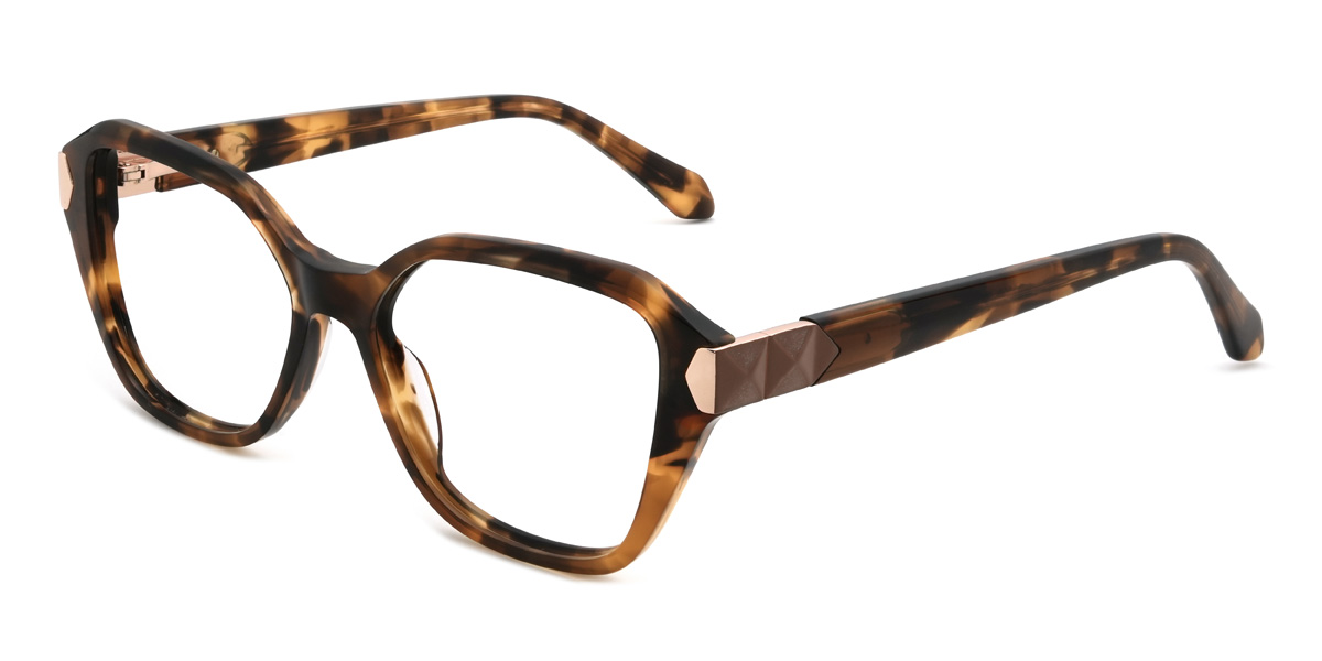 Tortoiseshell Asaiah Glasses - Rectangle Glasses