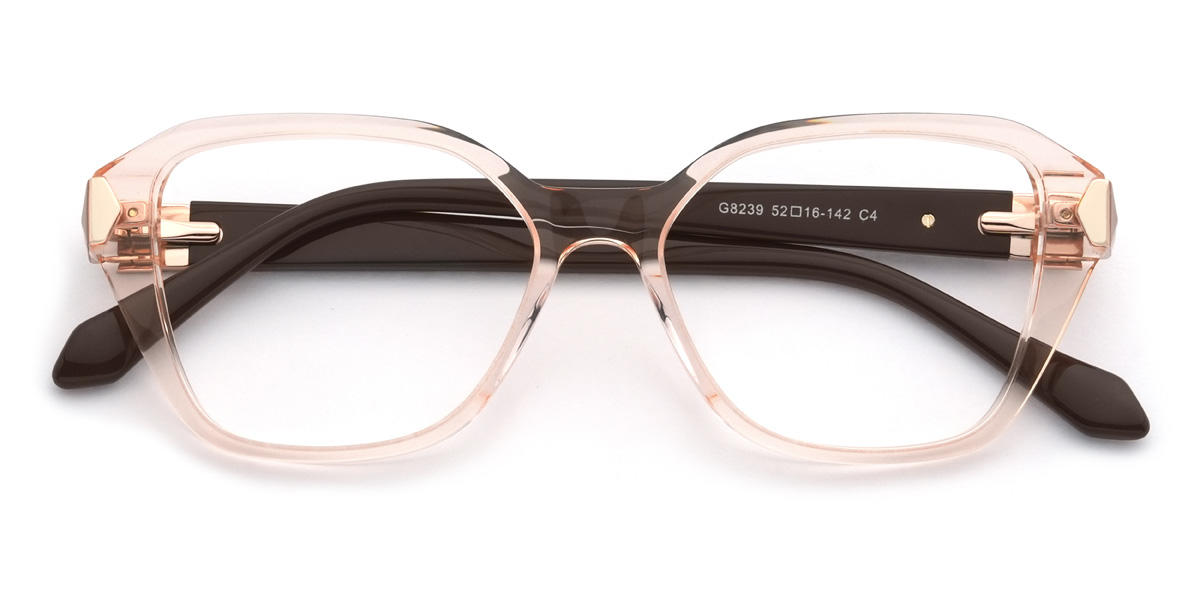 Clair Orange Asaiah Lunettes - Rectangle Glasses