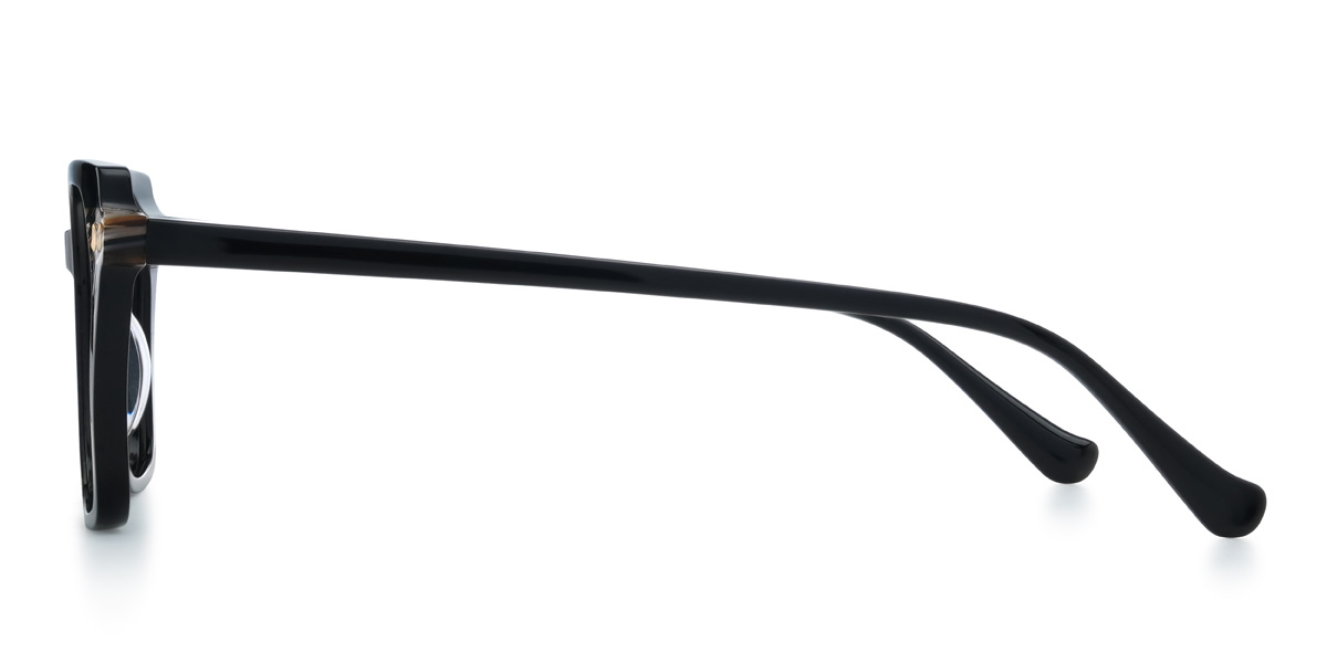 Preto Langston Óculos - Rectangle Glasses