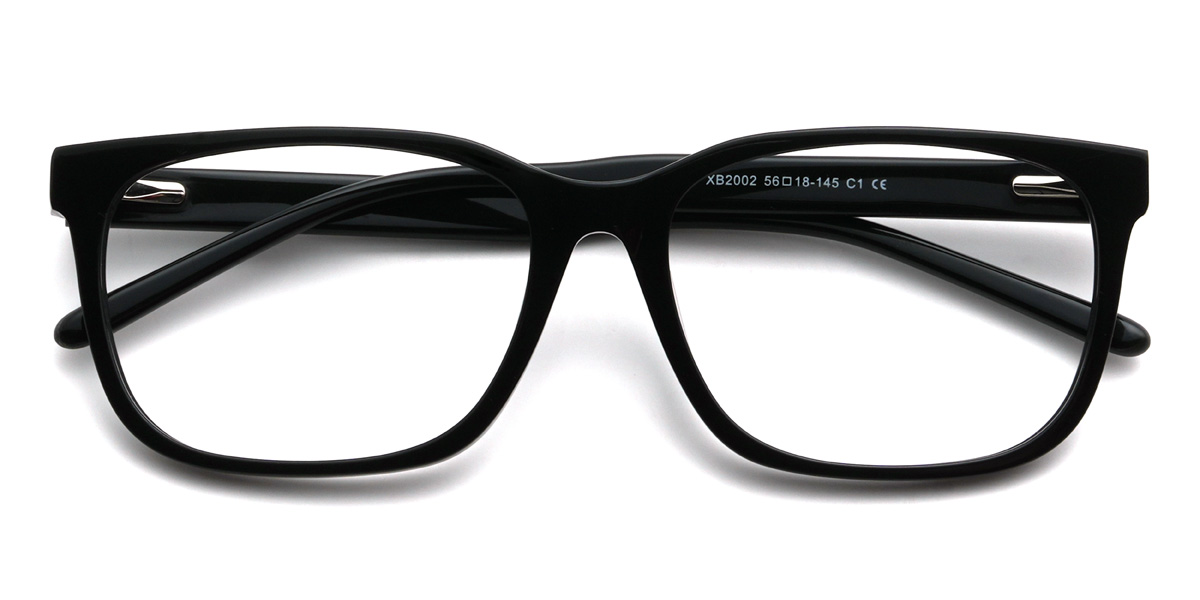 Black Syncere Glasses - Rectangle Glasses