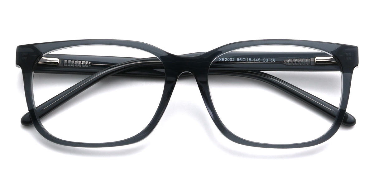 Cinza Syncere Óculos - Rectangle Glasses